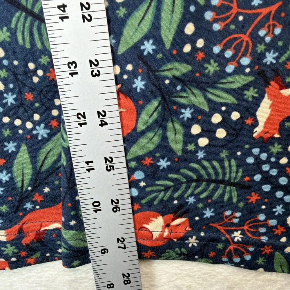 Duluth Trading Co. Women's XL Soft Jam Sleep Set Garden Print Full Pant Long